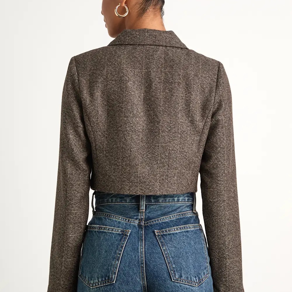 NWT Lulus Cropped Women's Blazer Jacket size Small - Picture 3 of 3